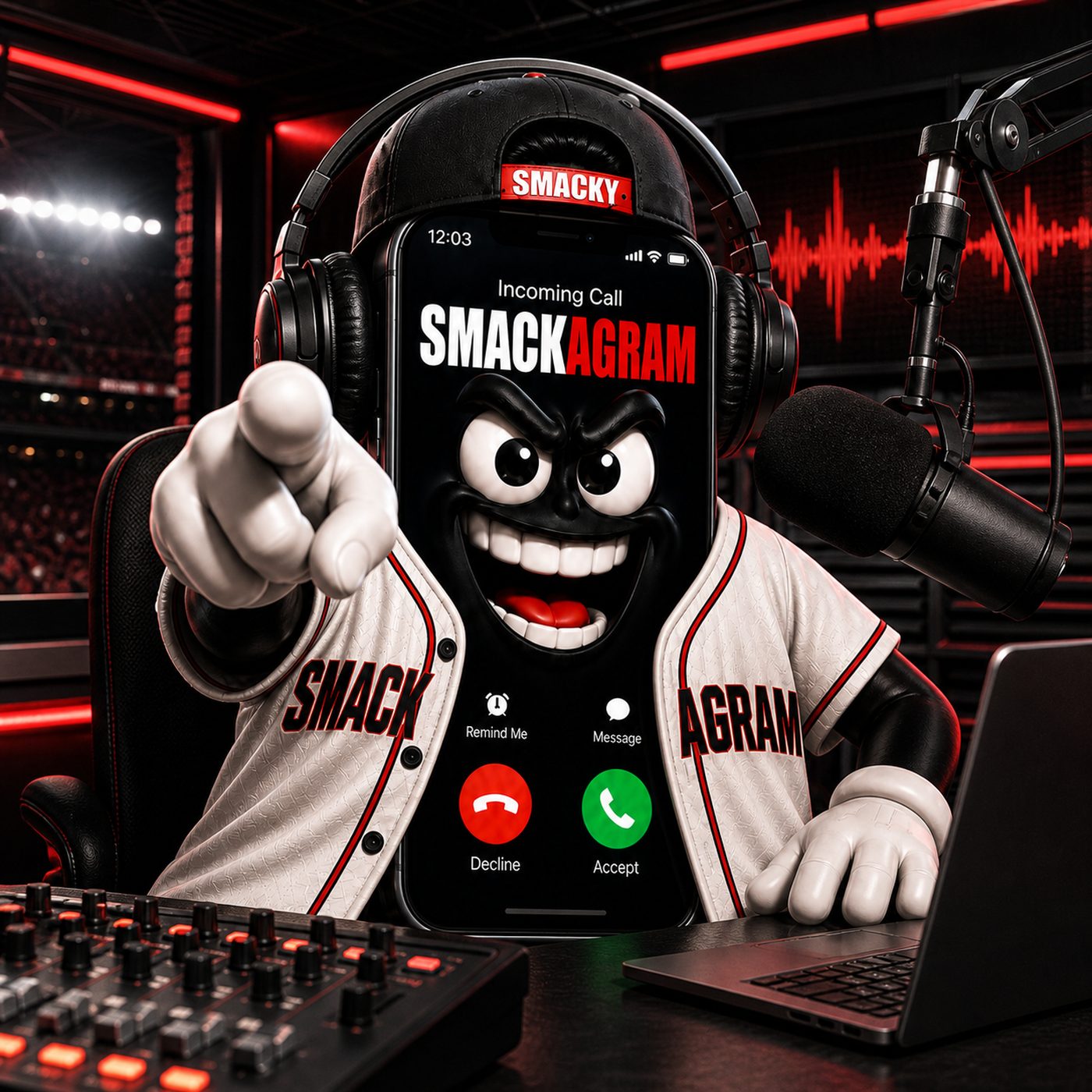 The Daily Smack: Smacky in the studio recording the day&rsquo;s roast